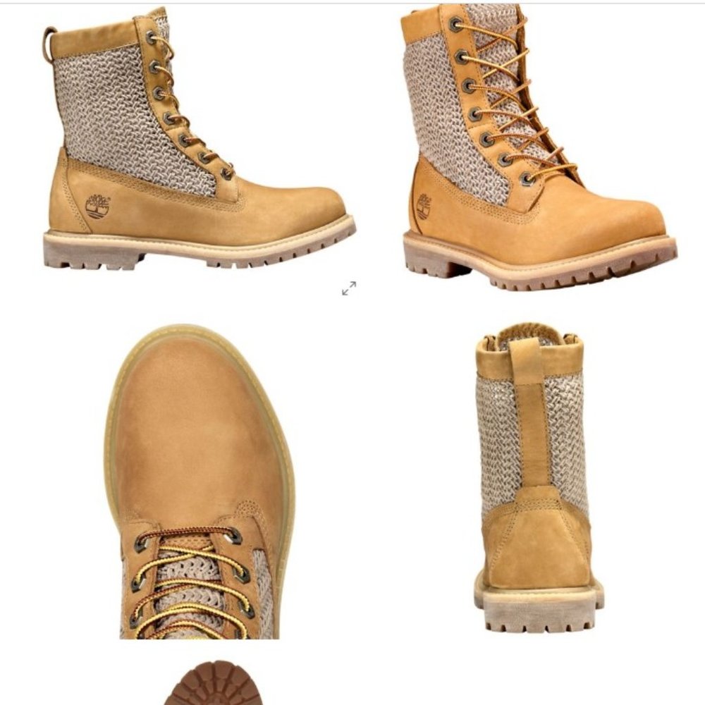 WOMEN'S TIMBERLAND AUTHENTICS OPEN WEAVE BOOTS SZ 5.5